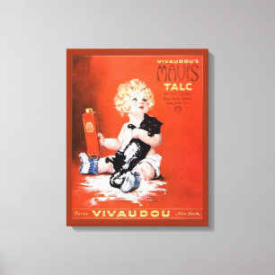 Mavis Talcum Powder Advertisement Canvas Afdruk