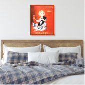 Mavis Talcum Powder Advertisement Canvas Afdruk (Insitu (Slaapkamer))