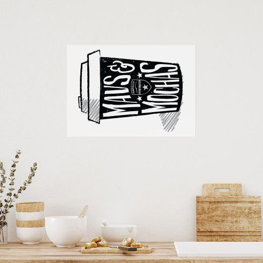 Mav's en Mochas-poster Poster (Keuken)