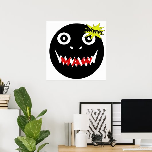 Maw head wordt kapot! poster (Thuiskantoor)