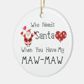 MAW-MAW FOTO CHRISTMAS ORNAMENT SJABLOON (Links)