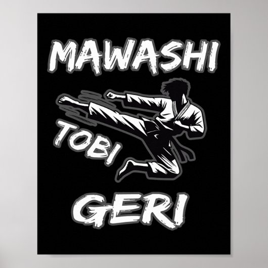 Mawashi Tobi Geri Poster (Voorkant)