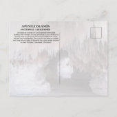 Mawikwe Zee Caves Ice and Snow, Apostle Islands Po Briefkaart (Achterkant)