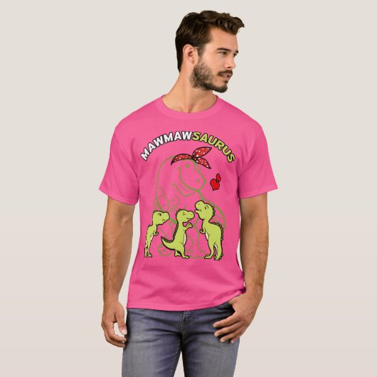 Mawmasaurus Mawmaw Tyrannosaurus Dinosaur Mother' T-shirt (Voorkant volledig)