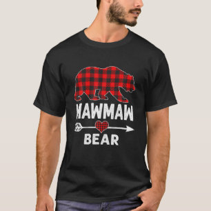 Mawmaw Beer Kerstmis Pajama Red Pset Buffalo Fam T-shirt
