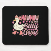 Mawmaw Goose On The Loose Funny Birthday Matching  Muismat (Voorkant)