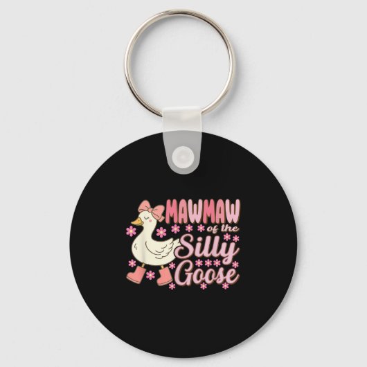 Mawmaw Goose On The Loose Funny Birthday Matching  Sleutelhanger (Voorkant)