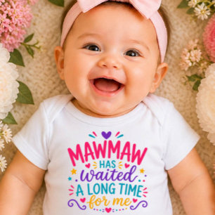 Mawmaw Heeft Gewacht Kleurrijke Baby Bodysuit