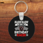 Mawmaw Of The Birthday Racer Race Car Party Family Sleutelhanger (Voorkant)