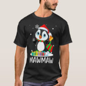 Mawmaw Penguins Santa Hat Kerstmis Matching Fami T-shirt (Voorkant)