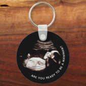 MawMaw Sonogram Zwangerschap Aankondiging Sleutelhanger (Voorkant)