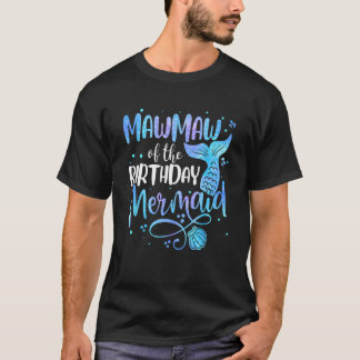 Mawmaw van de familie van de zeemeermin van de geb t-shirt