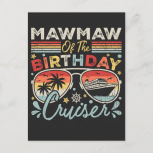Mawmaw van de verjaardagscruiser-vakantie briefkaart