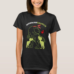 Mawmawsaurus Mawmaw 2 Kinder Dinosaurus Moederdag T-shirt