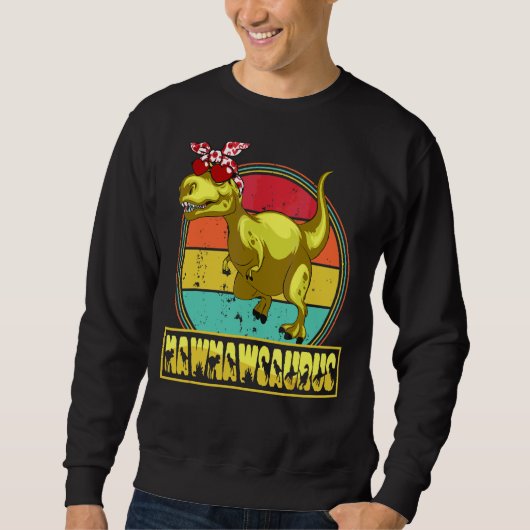 Mawmawsaurus rex Dinosaurus Moederdag Familie 1 Trui (Voorkant)