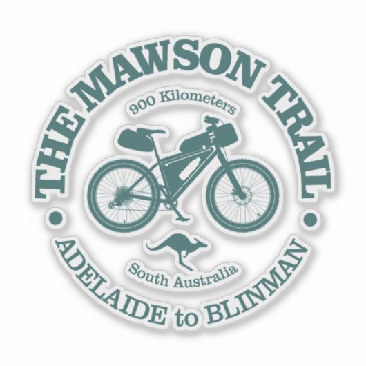 Mawson Trail (fietsen) Sticker (Voorkant)