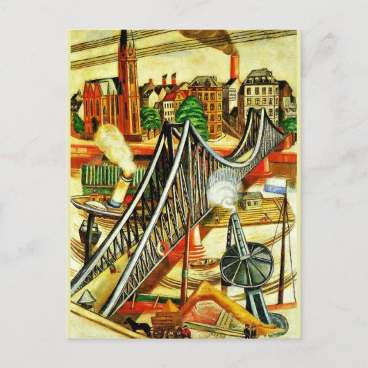 Max Beckmann - De IJzeren Brug, mooi kunstschilder Briefkaart (Voorkant)