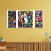 Max Beckmann - Die Akrobaten Canvas Afdruk (Insitu (Woonkamer))