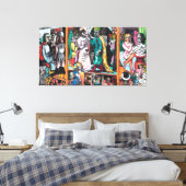 Max Beckmann - Die Schauspieler Canvas Afdruk (Insitu (Slaapkamer))