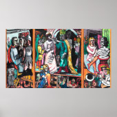 Max Beckmann - Die Schauspieler Poster (Voorkant)