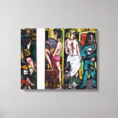 Max Beckmann - German Expressionism - The Acrobats Canvas Afdruk (Voorkant)