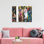 Max Beckmann - German Expressionism - The Acrobats Canvas Afdruk (Insitu (Woonkamer))