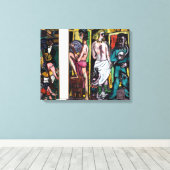 Max Beckmann - German Expressionism - The Acrobats Canvas Afdruk (Insitu (Houten vloer))