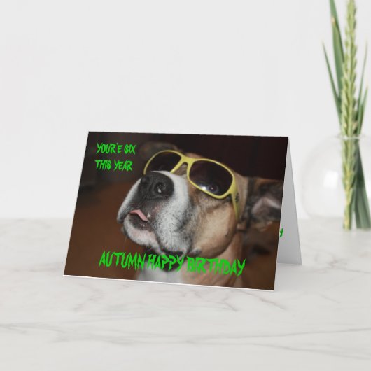 MAX Birthday Card Kaart (Voorkant)