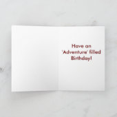 Max Birthday Card Kaart (Binnen)