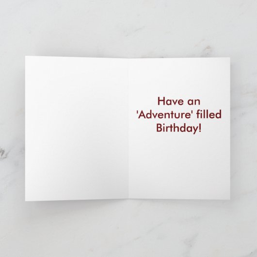 Max Birthday Card Kaart (Binnen)