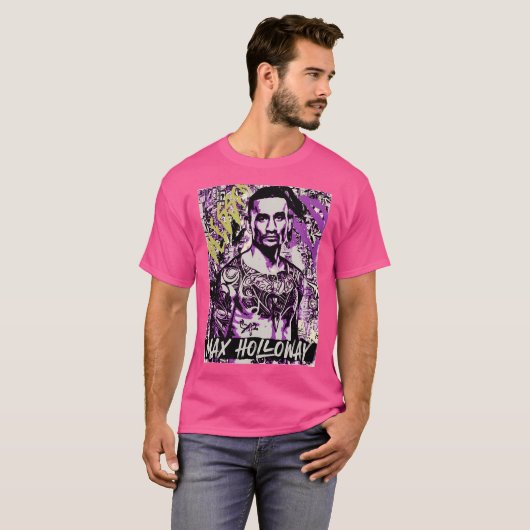 Max Blessed Holloway MMA Art T-shirt (Voorkant volledig)