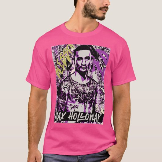 Max Blessed Holloway MMA Art T-shirt (Voorkant)