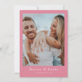 MAX Bold Fuchsia & Sinaasappel Bloemen Bewaar de d Kaart (Achterkant)