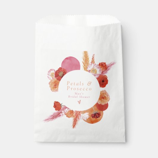 MAX Bright Floral Petals & Prosecco Vrijgezellenfe Bedankzakje (Voorkant)