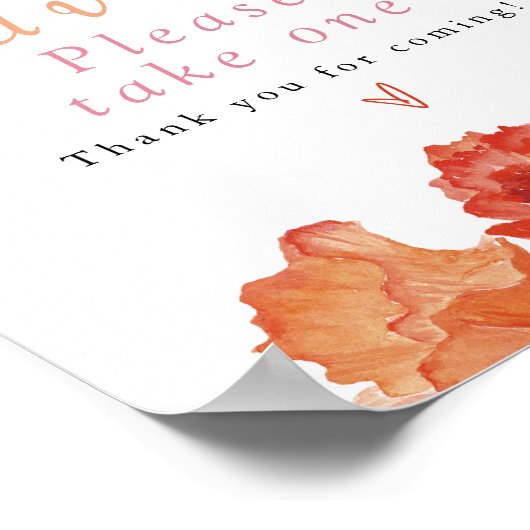 MAX Bright Spring Floral Moderne gunsten Poster (Hoek)