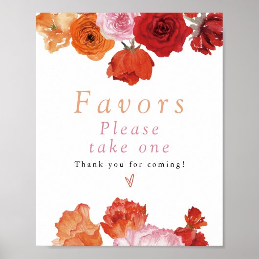 MAX Bright Spring Floral Moderne gunsten Poster (Voorkant)