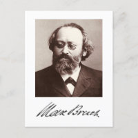 Max Bruch - handtekening
