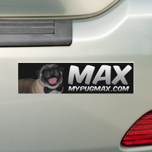 Max Bumpersticker (Op auto)