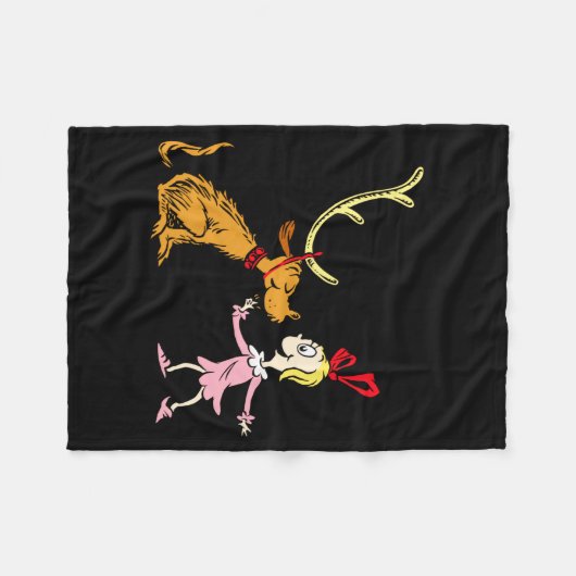 Max Cindy Lou Who  Fleece Deken (Voorkant (Horizontaal))