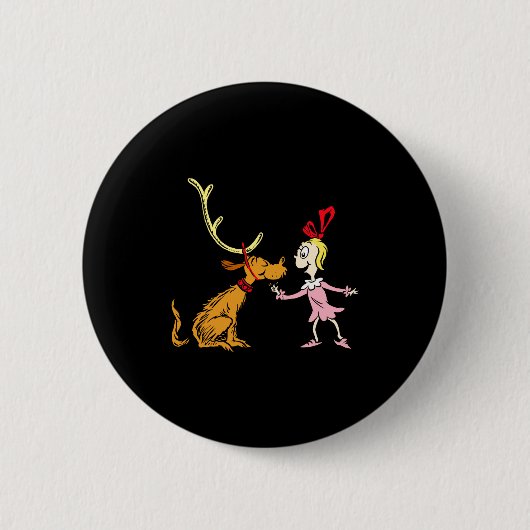 Max Cindy Lou Who  Ronde Button 5,7 Cm (Voorkant)