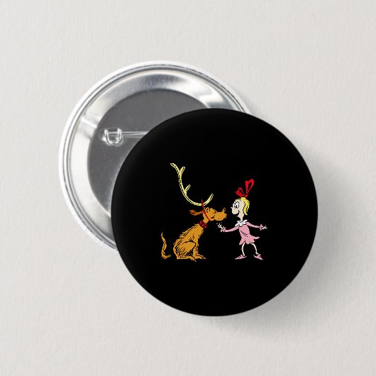 Max Cindy Lou Who  Ronde Button 5,7 Cm (Voorkant /achterkant)