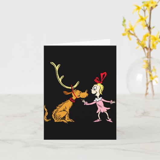 Max Cindy Lou Wie  Kaart (Gele Bloem)