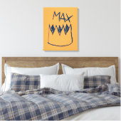 Max & Crown Sketch Canvas Afdruk (Insitu (Slaapkamer))