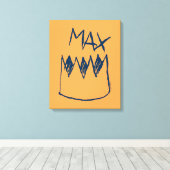 Max & Crown Sketch Canvas Afdruk (Insitu (Houten vloer))