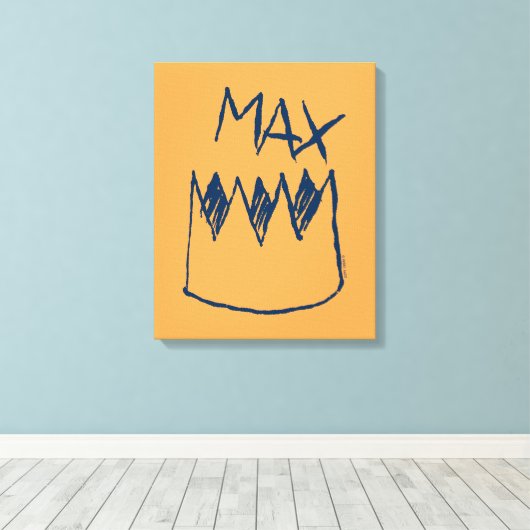 Max & Crown Sketch Canvas Afdruk (Insitu (Houten vloer))