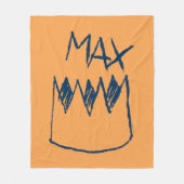 Max & Crown Sketch Fleece Deken (Voorkant)
