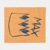 Max & Crown Sketch Fleece Deken (Voorkant (Horizontaal))
