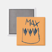 Max & Crown Sketch Magneet (Voorkant / Achterkant)