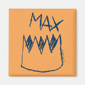 Max & Crown Sketch Magneet (Voorkant)