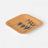 Max & Crown Sketch Papieren Bordje (Gebogen)